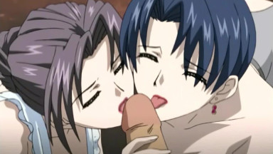 Hentai Stepmom Hot MILF in Threesome with Her Stepson
